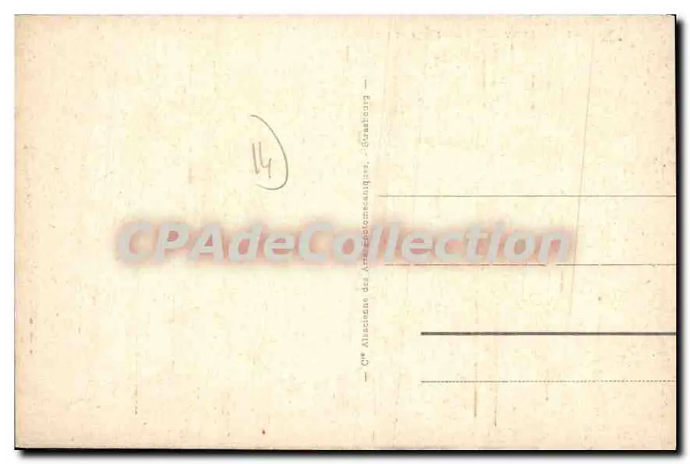 Villerville - A Praia e as Villas — Bilhete postal antigo n°47, editor AHC - Verso