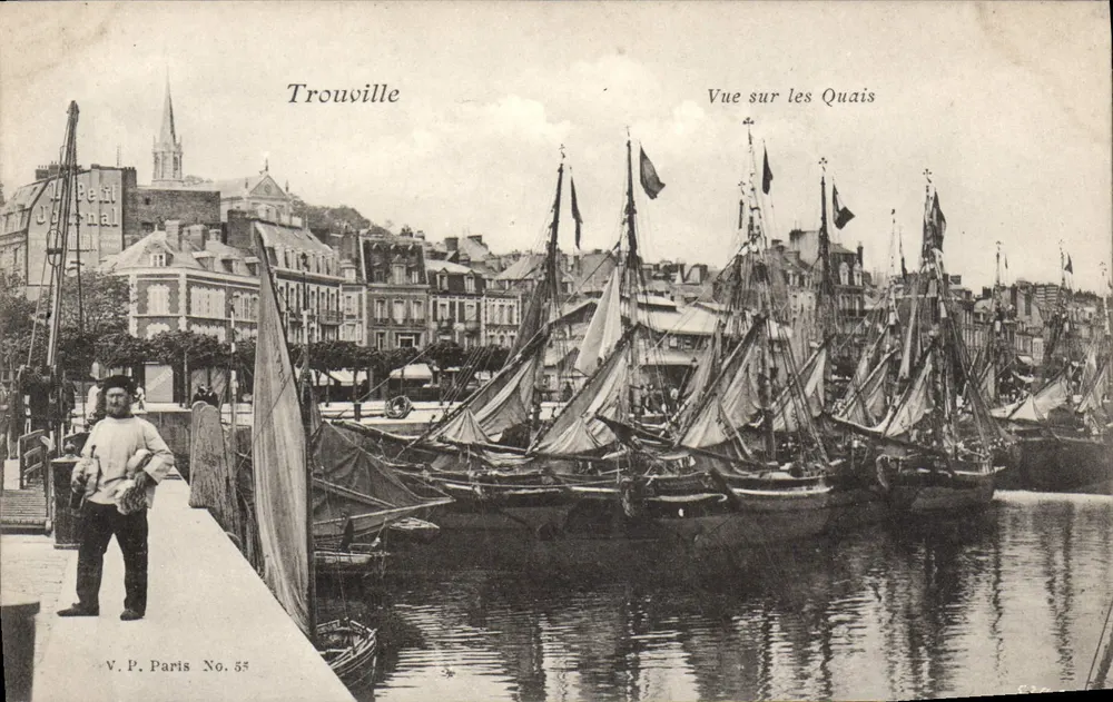 Trouville — Ansicht der Kais — V.P. Paris Nr. 55 - Vorderseite