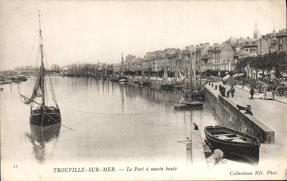Trouville-sur-Mer — Der Hafen bei Ebbe — Sammlung ND. Fot. - Vorderseite