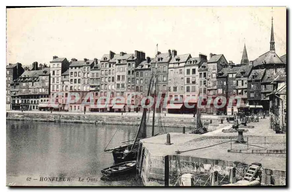 Honfleur — O Cais da América — YB. Chauvin - Frente