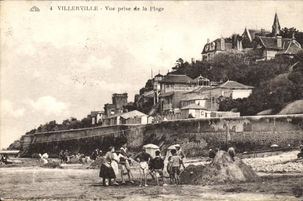 Villerville - Vista tirada da Praia — editor desconhecido, n°4 - Frente