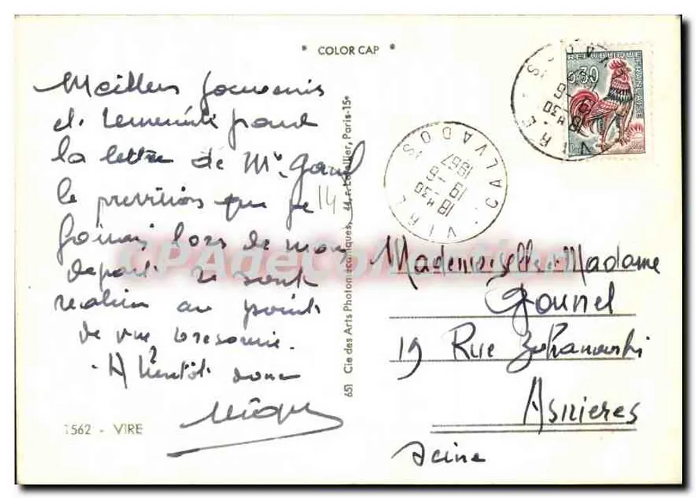 Vize — Vue panoramique — Cie des Arts Phonotoniques, n° 1562 - Verso