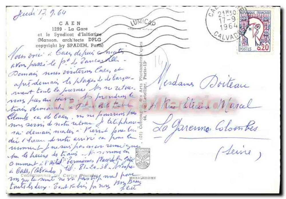 Estação de Caen — Informações — editor IRIS - Verso