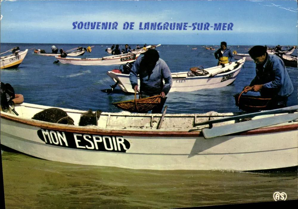 Fischer auf ihrem Boot — Langrune-sur-Mer — Verlag AS - Vorderseite