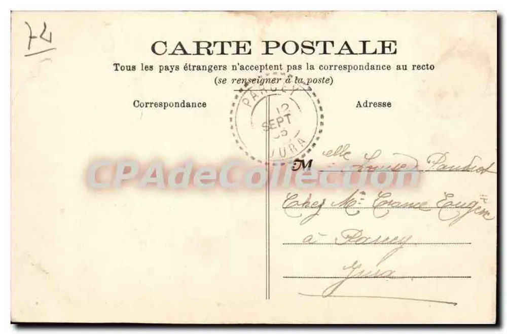 Montfort-le-Rotrou — Parc du Château — L'Orangerie — Phototype J. Bouverez, Le Mans - Verso