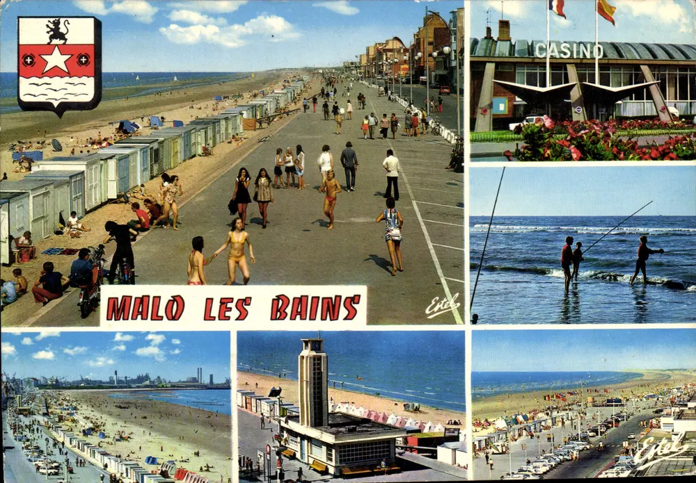 MALO LES BAINS — panoramische uitzicht en van het casino — Uitgaven ESTEL - Voorkant