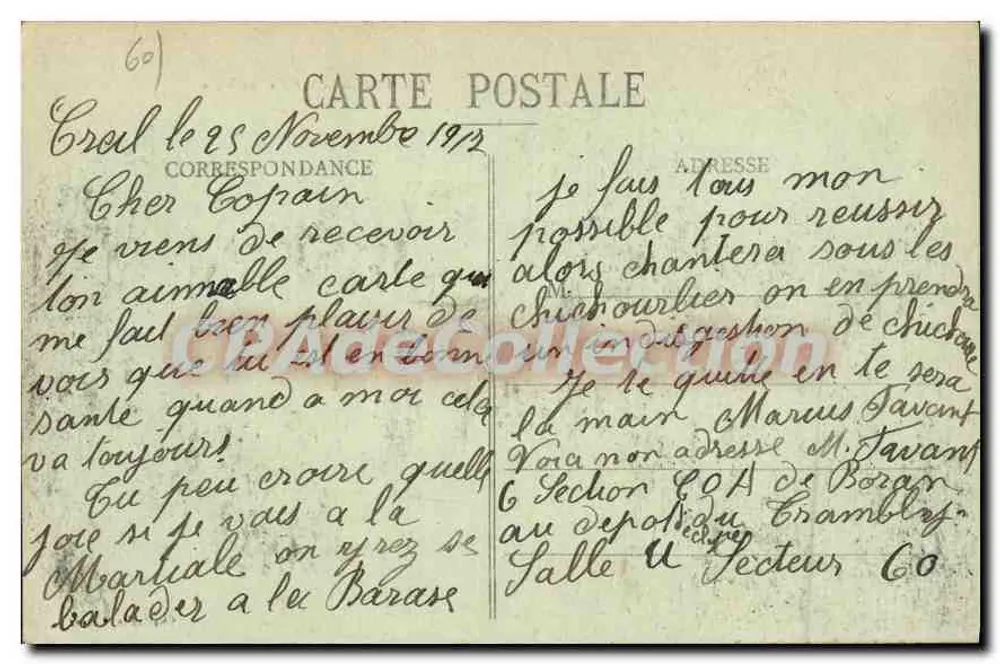 Creil (Oise) - Hotel de Ville — Chalbretto, editor - Verso