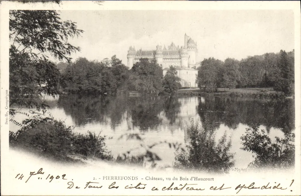PierreFonds - Kasteel gezien vanaf het Bois d'Haucourt — Decelle, Compagnie — n°2 - Voorkant