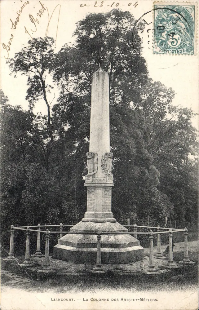 Liancourt — Die Säule der Künste und Industrie — Verleger J. P. G. (oder J. P. G. & Cie) Nr. 66 - Vorderseite