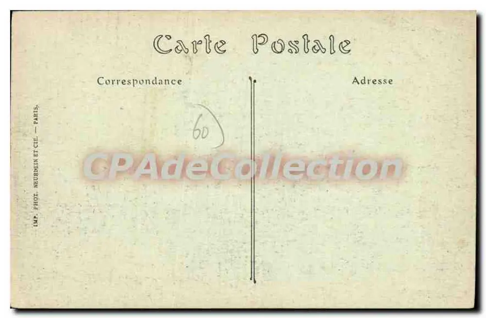 Noyon (Oise) — Desfile de soldados após terem expulsado os alemães (março de 1917) — IMP. PHOTO. MEURBEIN ET CIE - PARIS - Verso