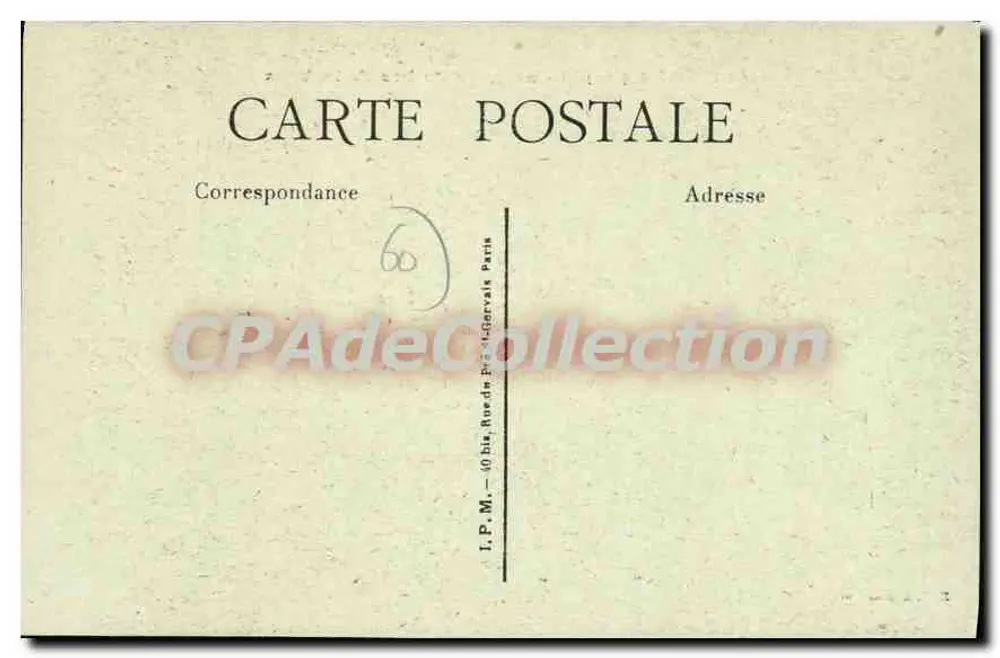 Clermont (Oise) — Vista tomada desde abajo de la Ciudad — I.P.M. París - Reverso