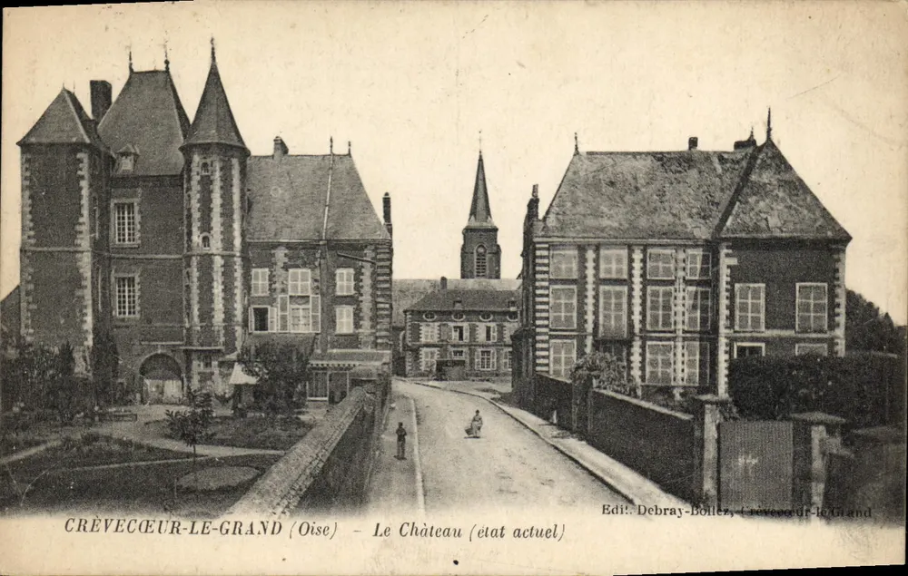 Crèveceur-le-Grand (Oise) — Le Château (état actuel) — Edi!. Debray-Bôleze, Crèveceur-le-Grand - Recto