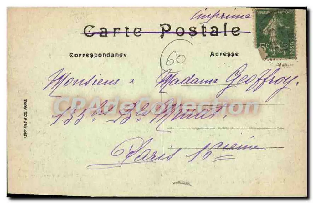 Crèveceur-le-Grand (Oise) — Le Château (état actuel) — Edi!. Debray-Bôleze, Crèveceur-le-Grand - Verso
