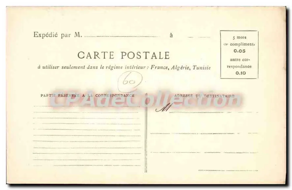 Vieux-Beauvais — O Pilori — D.P. Beauvais n°102 - Verso