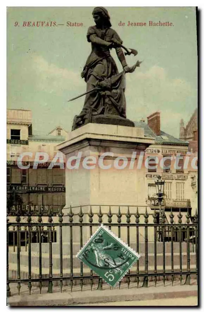 Beauvais — Estátua de Jeanne Hachette — Editor: Magne - Frente