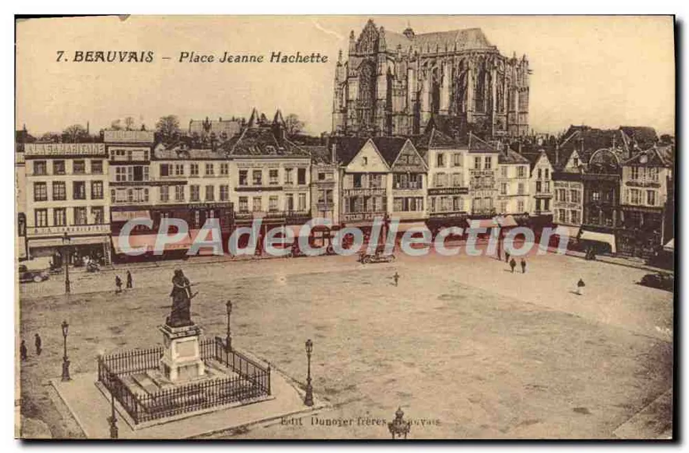 Beauvais — Praça Jeanne Hachette — Édit Dunoyer Frères, Beauvais - Frente