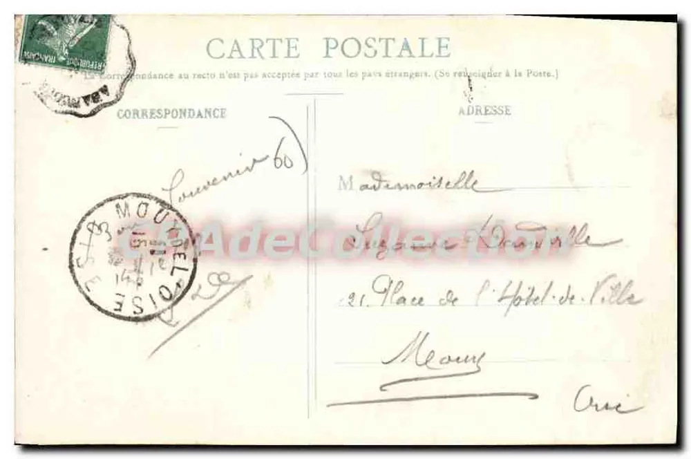 Grandvilliers - Die Place de la Cense und die Mate — A. Liaigre, Verlag - Rep. int. - Rückseite