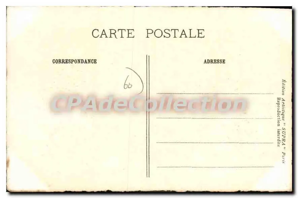 Castillo de Chantilly (Oise) — La Île-de-France — Edición Artística Sudra, París - Reverso
