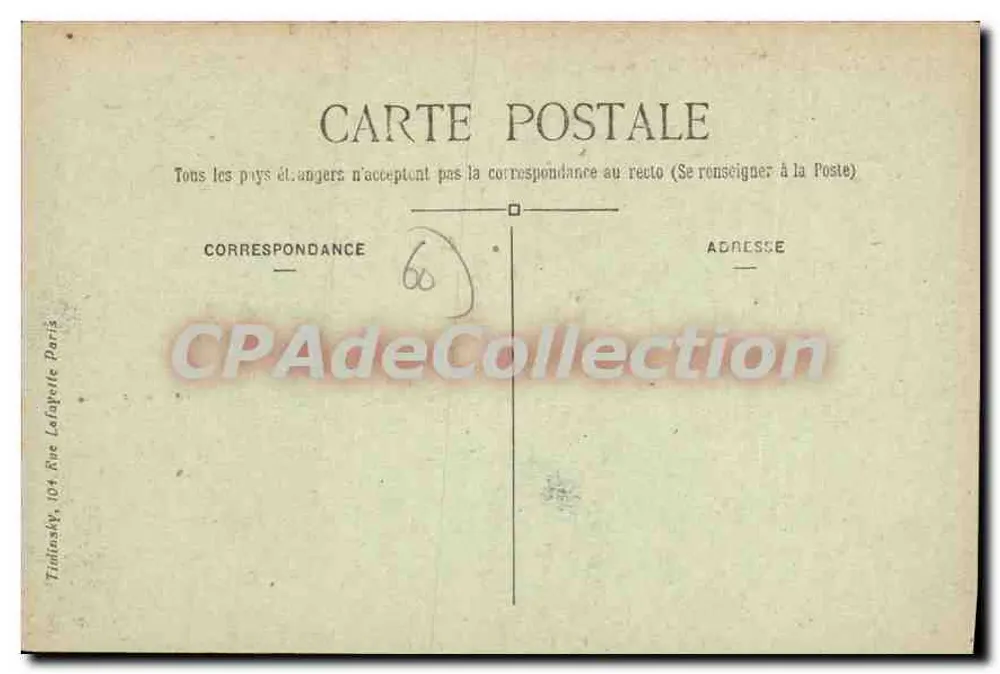 Chasse à Courre — Promenade de la meute — Chantilly — T.M.K. - Verso