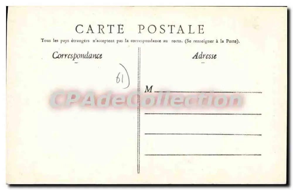 Bagnoles-de-l'Orne — Caminho da Abri — Edição Mesnard - Verso
