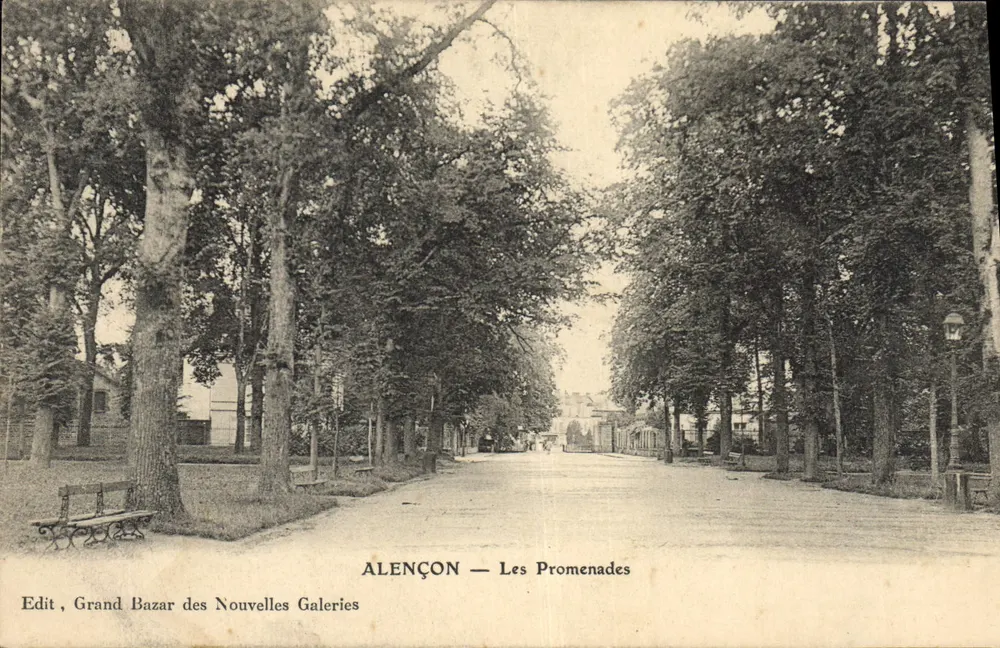 Alençon — As Promenades — Editor, Grand Bazar das Novas Galerias - Frente