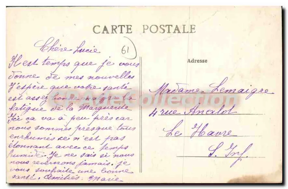 Flers — L'Hôtel de Ville — P. Lévauteur, phot.-édit, Flers - Verso