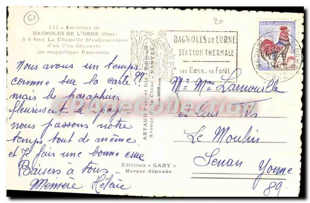 Chapelle Sainte-Geneviève — Bagnolles-de-l'Orne (Orne) — Éditions Gaby - Verso