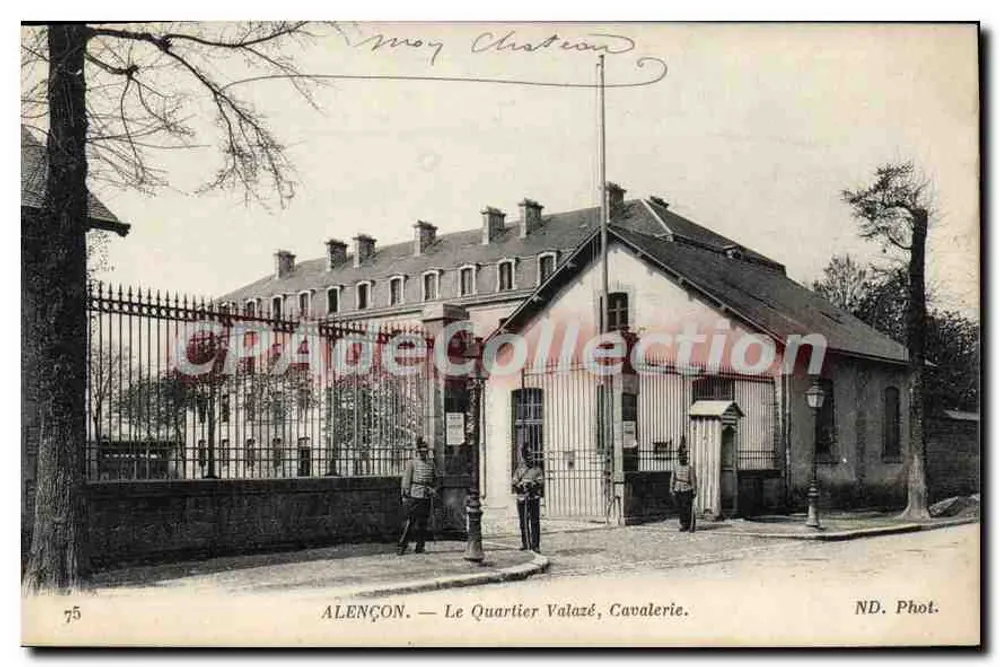 Alençon — O Bairro Valazé, Cavalaria — ND. Fot. - Frente