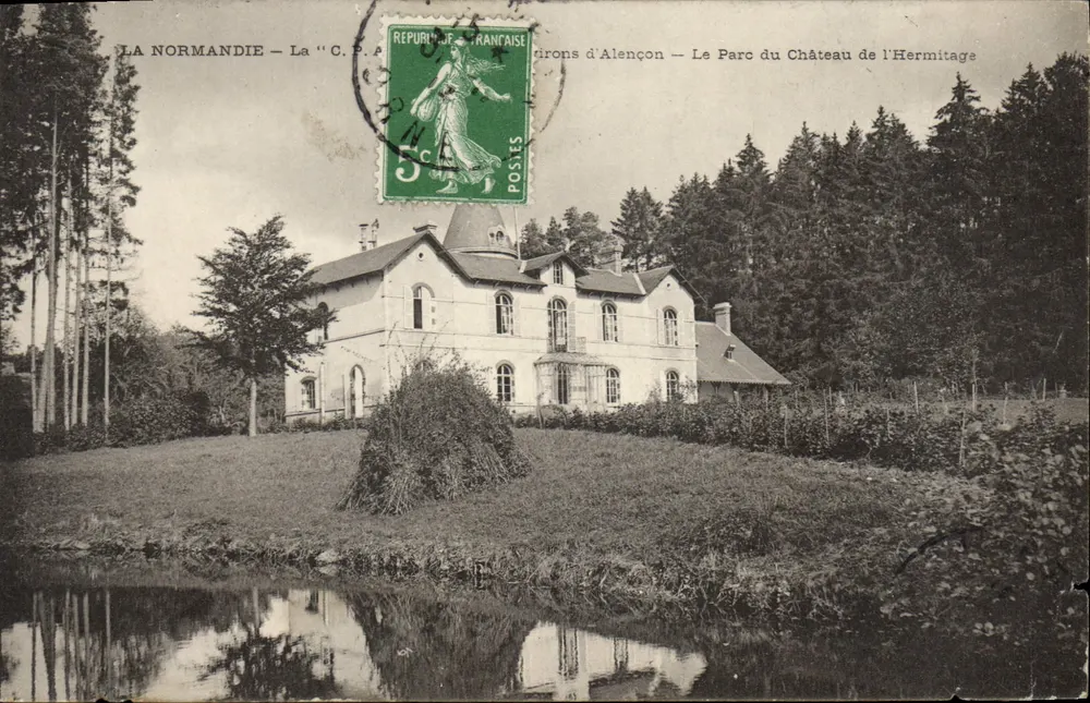 Normandie — Der Park des Schlosses l'Hermitage — Alençon - Vorderseite