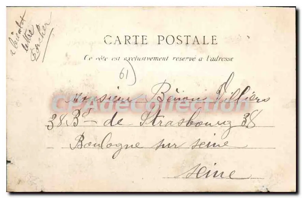 Normandie — Der Park des Schlosses l'Hermitage — Alençon - Rückseite