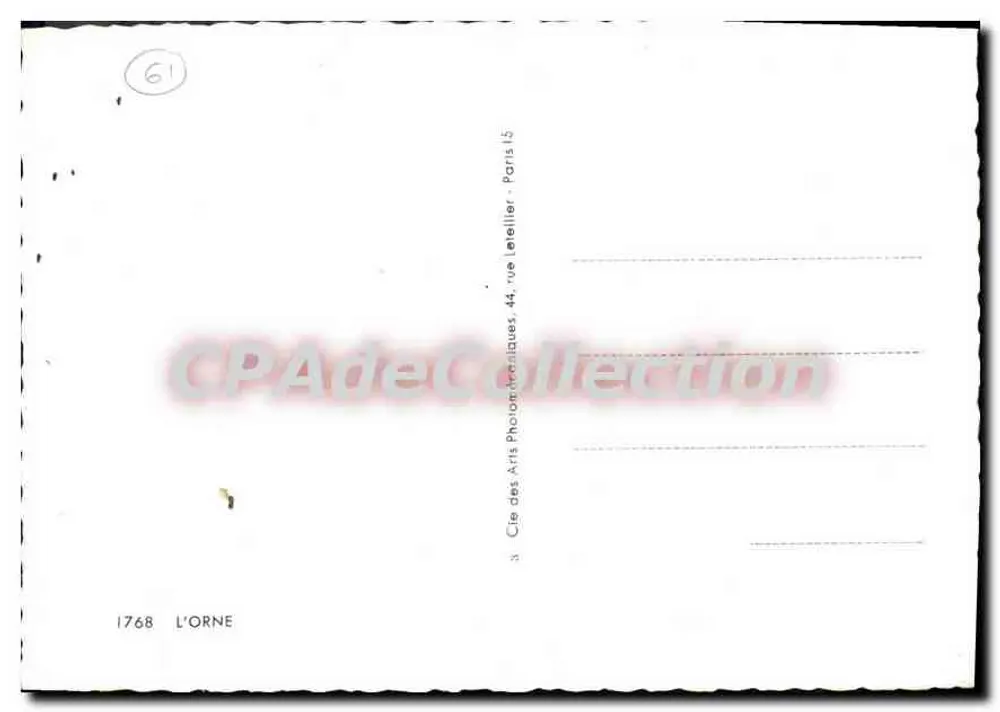 Orne — cartolina panoramica con mappa e viste di località — CPAdéCollection - Verso