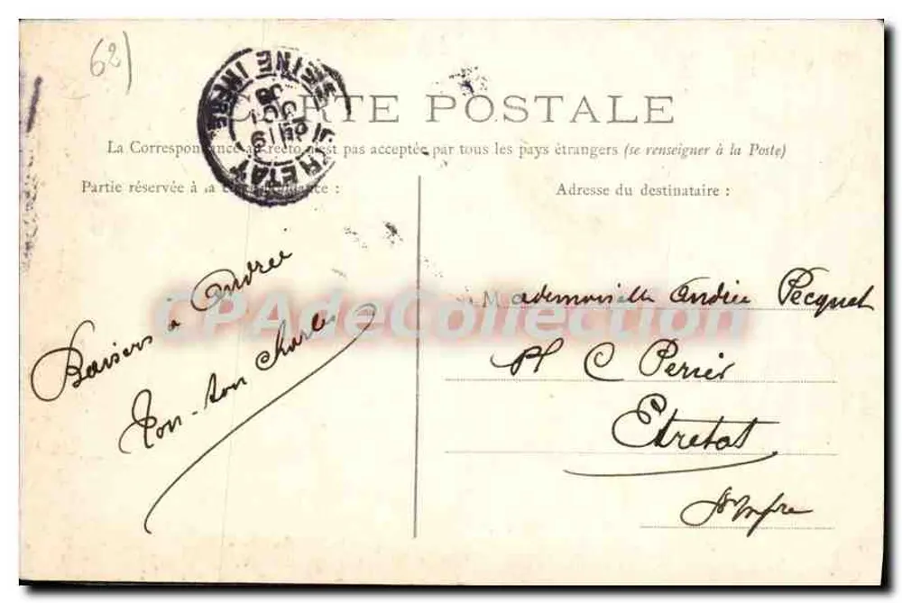 Arras — Rathaus — Gerichtssaal — Ed. B., Arras - Rückseite