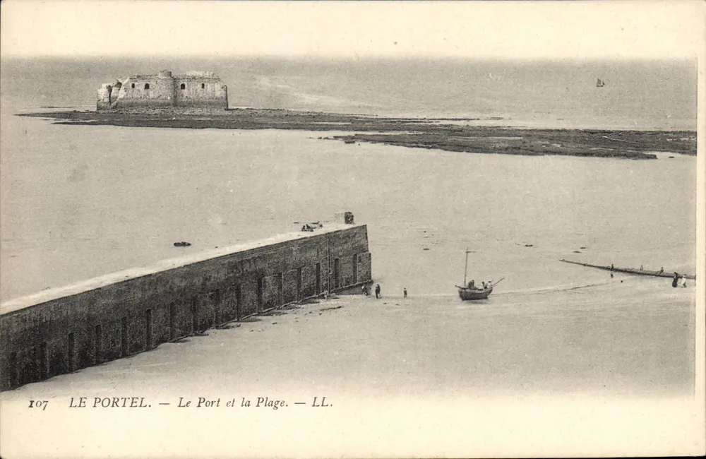 Le Portel — Der Hafen und die Strände — LL. — Nr. 107 - Vorderseite