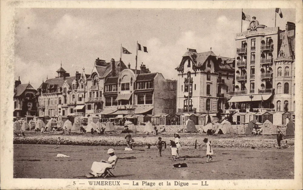 Wimereux — La Spiaggia e la Digua — LL - Recto