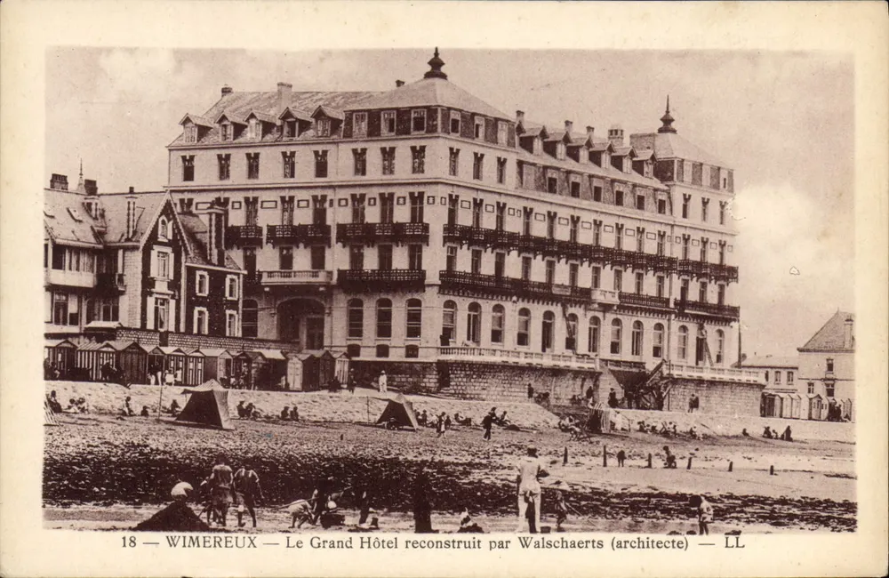 Wimereux — Das Grand Hotel, neu errichtet von Walschaerts (Architekt) — LL - Vorderseite
