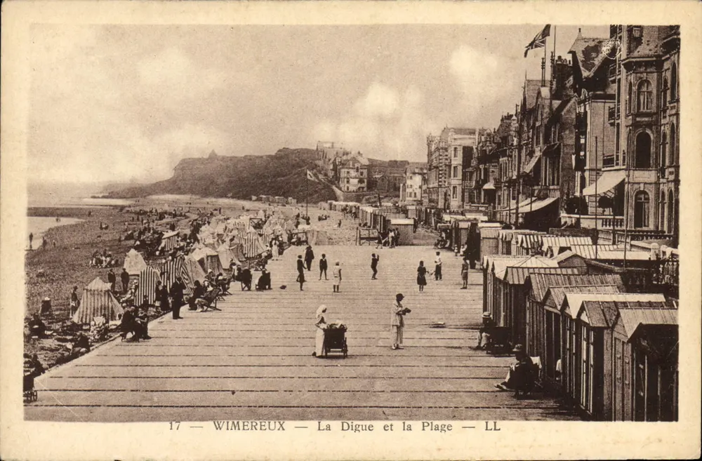Wimereux — A Dique e a Praia — LL - Frente