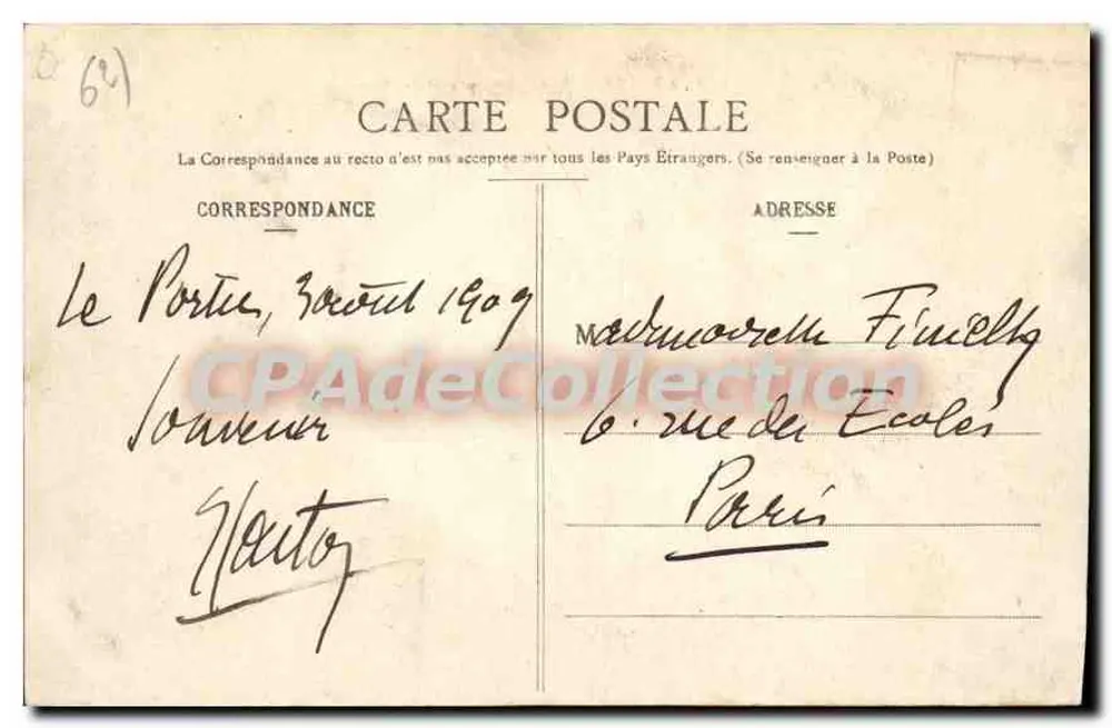 Le Portel - A Areia à maré baixa — L.D., B., 246 - Verso