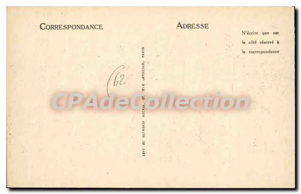 Le Touquet-Paris-Plage - Die Strandpromenade und die Villen - Selecta - Rückseite
