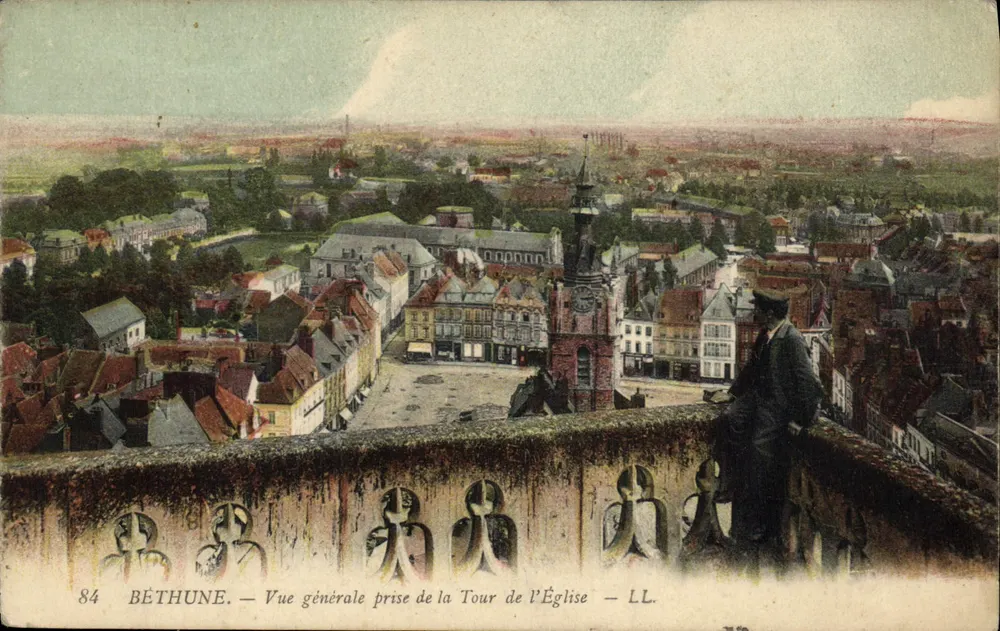 Béthune — Vue générale prise de la Tour de l'Église — LL. n°84 - Vorderseite