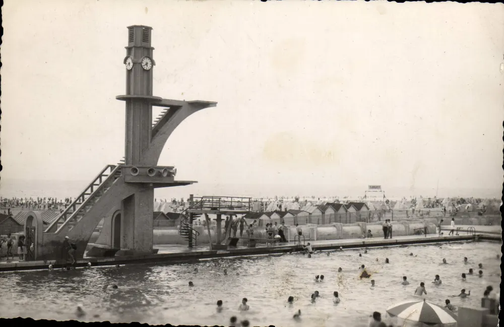 Die Marinebadestelle — Le Touquet-Paris-Plage — Verlag F. Gambier, Étapes - Vorderseite