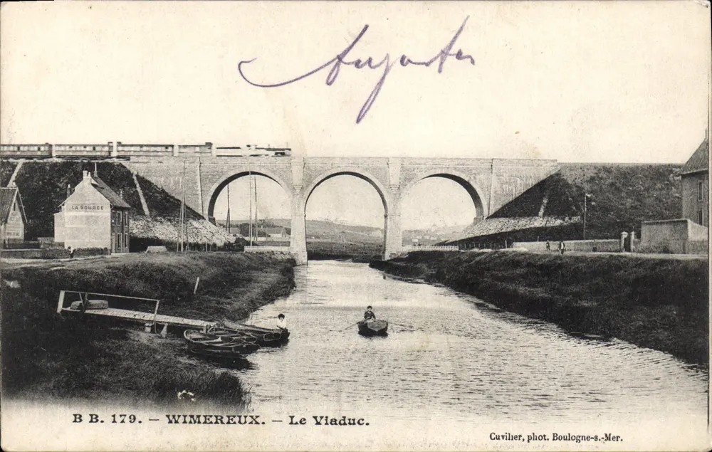 Wimereux — O Viaduto — Cuvilier, fot. Boulogne-s.-Mer. - Frente