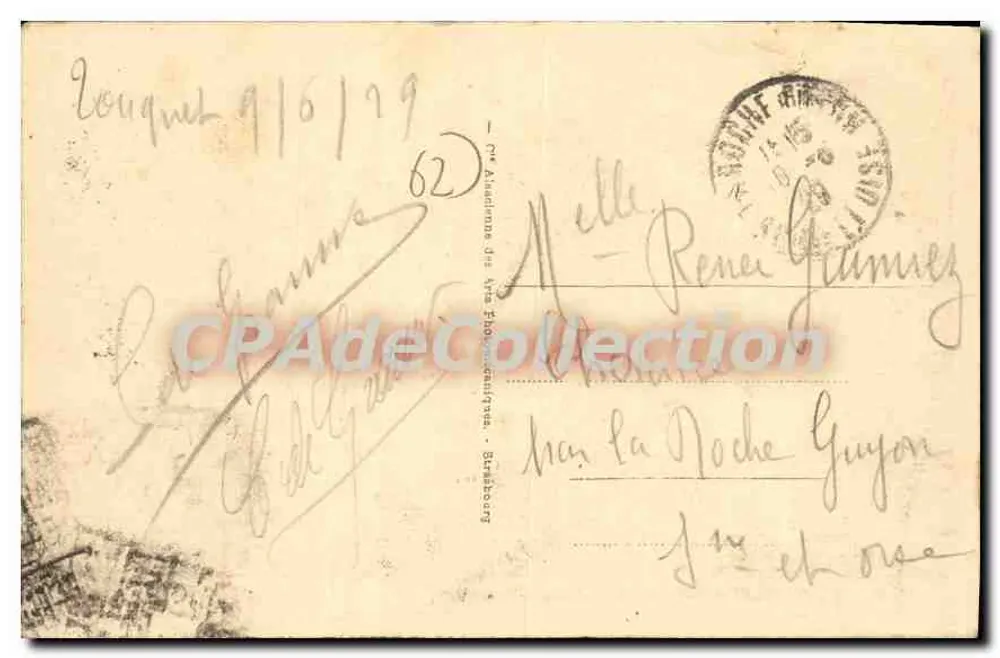 Le Touquet-Paris-Plage - Die Digue-Promenade — F. Bonaventure, Nr. 61 - Rückseite