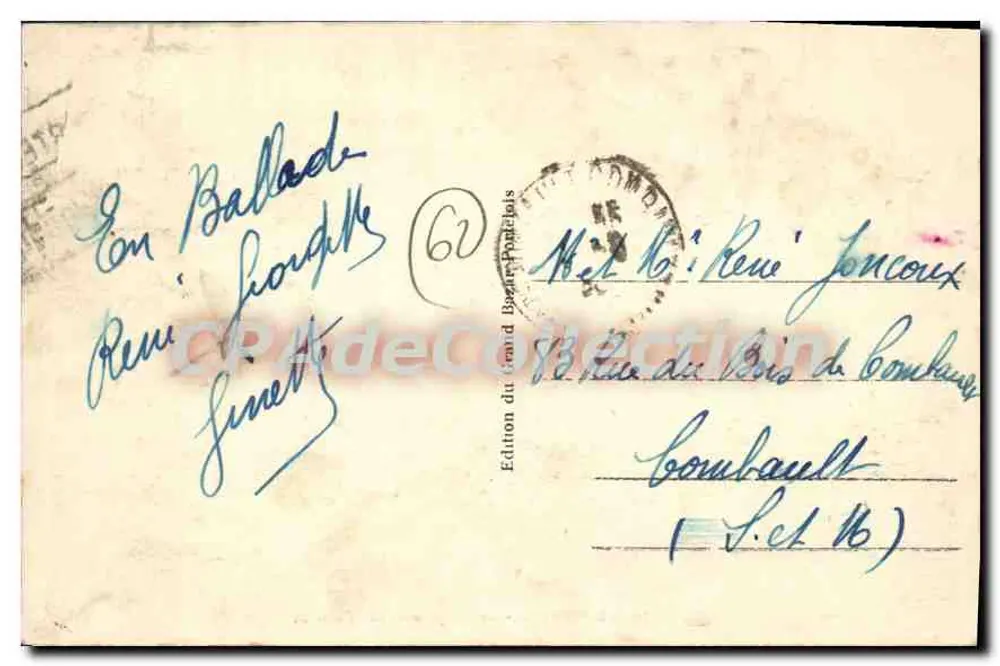 Le Portel - Die Bucht von den Klippen aus — Edition Grand Basse-Portraits, Nr. 72 - Rückseite
