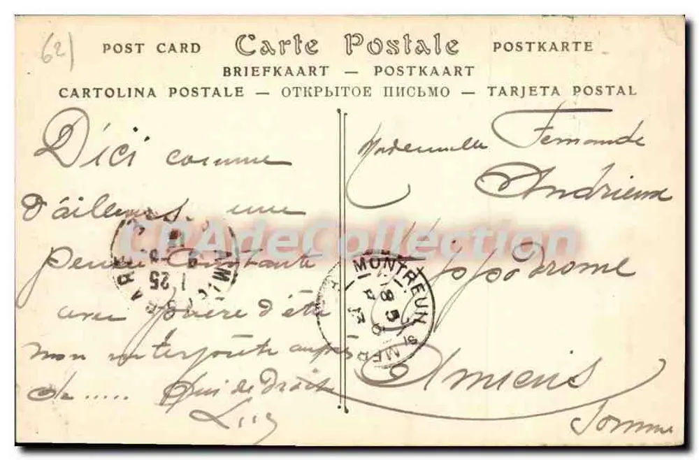Montreuil-sur-Mer (Pas-de-Calais) — Die Mauern — ND Phot. - Rückseite