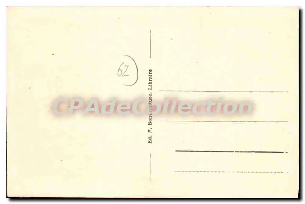 Le Touquet-Paris-Plage — A Maré baixa — Editor A.R.B. n°81 - Verso
