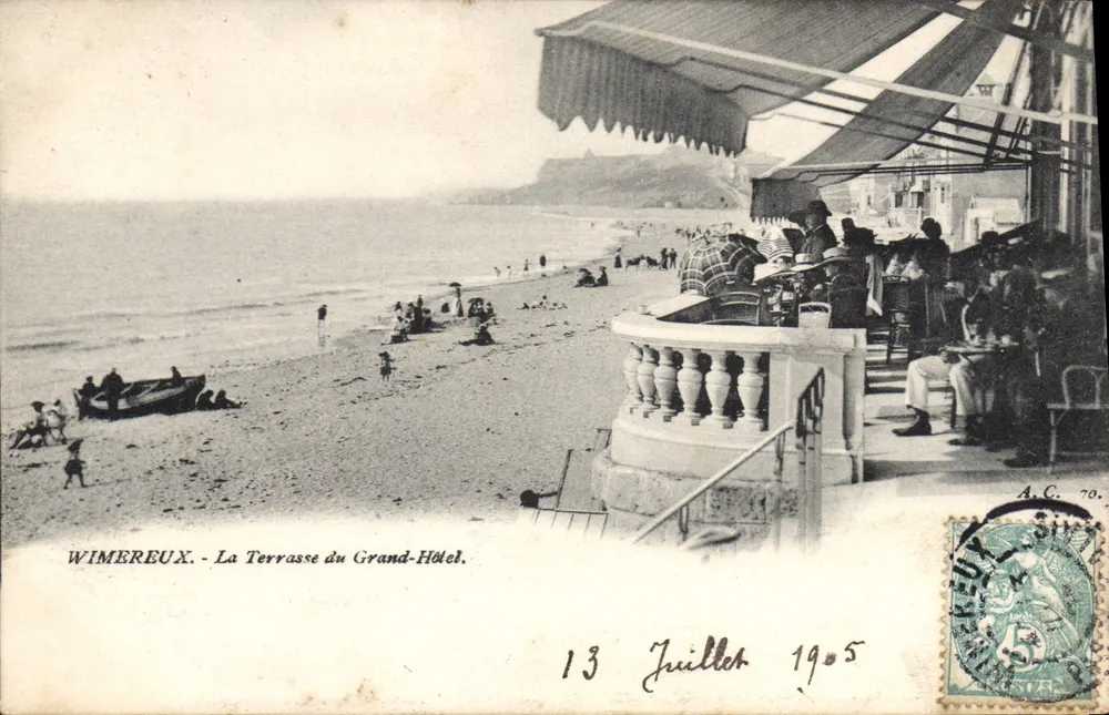 Wimereux - Die Terrasse des Grand-Hôtel — A.C. 70 - Vorderseite