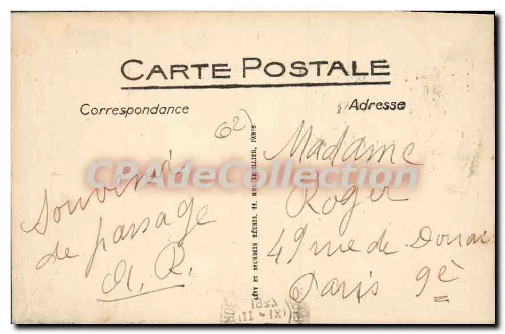 Calais — A Place d'Armes e o Sino — LL - Verso
