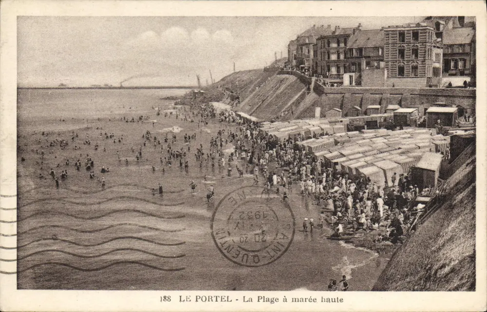 Le Portel - A Praia com maré alta — Edição Largenatia, n° 188 - Frente