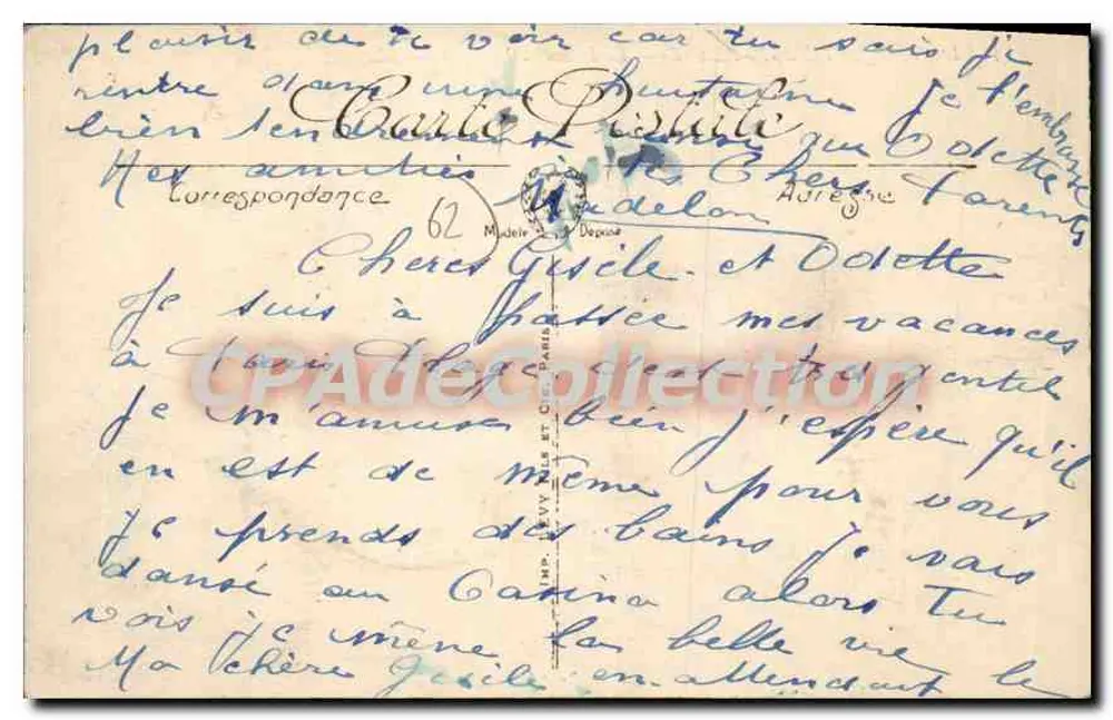 Le Touquet-Paris-Plage — Abstieg zum Strand — LL. — N° 51 - Rückseite