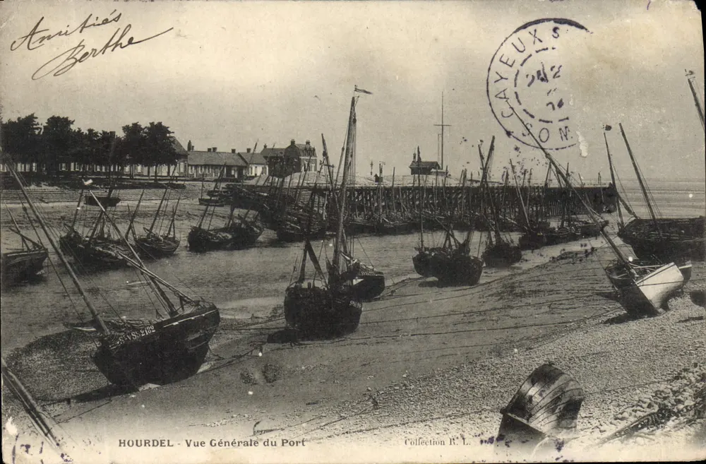 Hourdel - Algemene uitzicht op de haven — Collectie R. L. - Voorkant